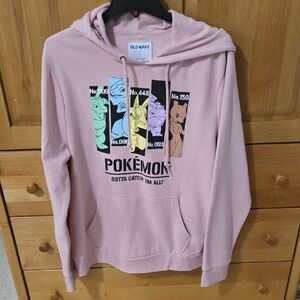Old Navy Pink Pokémon Graphic Hoodie